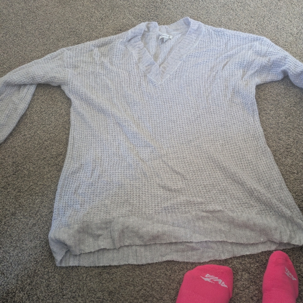 American Eagle Size Extra Small Gray Sweater - image 1